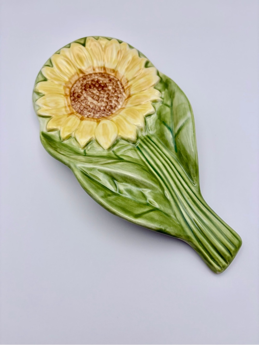 Pfaltzgraff, Retired, “The Secret Of Pistoulet”, Ceramic Sunflower Spoon Rest